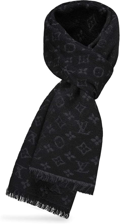 louis vuitton monogram classic scarf black|louis vuitton checkered scarf.